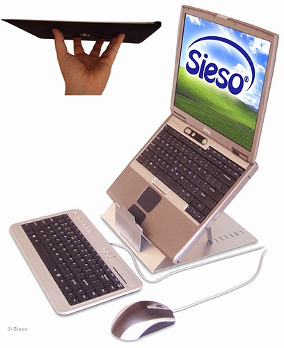Sieso Design Laptopstandard (incl. luxury sleeve/mousepad)