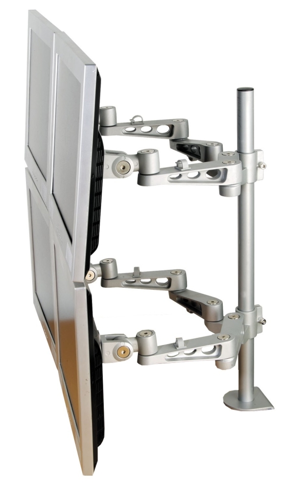 LCD Monitor Arm (deskclamp) - 5 adjustmenst - length 500mm - 4 screens