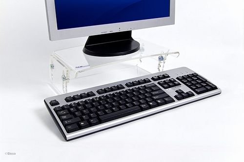 LCD/CRT Monitor verhoger - verstelling 0 tot 25 graden