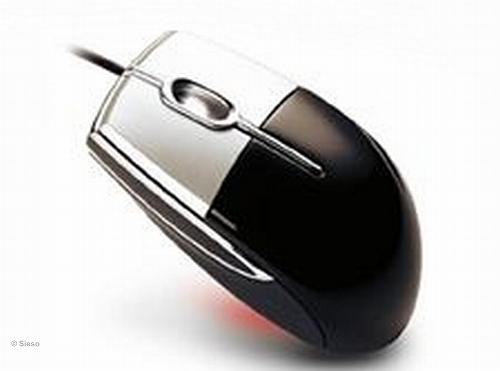 Sieso Optical notebook mouse (black/silver)
