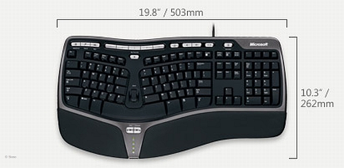 MS Natural Ergonomic Keyboard 4000  USB-kabel
