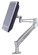 LCD monitor arm, bureau clamp, Alu, Gas spring height adjustment