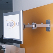 Flatscreenarm for wall mounting, single hinge