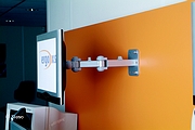 Flatscreen arm for wall mounting, 2 hinges
