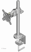 LCD Monitor Arm - Deskclamp - 5 joints - length 191mm