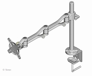 LCD Monitor Arm (bureauklem) - 5 joints - length 621mm