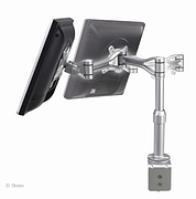 LCD Monitor Arm - gasspring - clamp - 5 adjustments - length 621mm